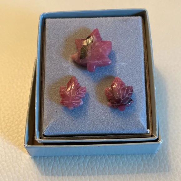 Vintage Rhodonite Set - Picture 3 of 4